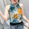 Western Style Printed Camisole Vest for Women's New Style Women's Suit Base Sleeveless Summer Outerwear Thin