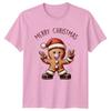Merry Christmas Gingerbread Unisex Graphic Tee Holiday Unisexs Unisexs TShirt