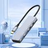 USB-C разветвитель 2x USB-C, 2x USB-A порта, скорость передачи 10 Гбит/с, зарядка PD100 Вт, алюминиевый хаб для устройств