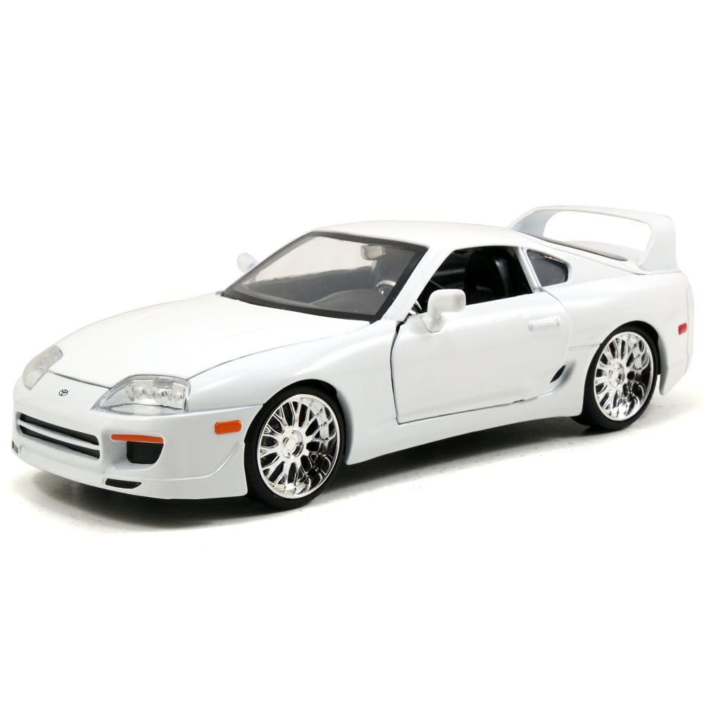 Jada Scale Diecast 97375 Toyota Supra Fast Furious White 1/24 - Brian's - & -