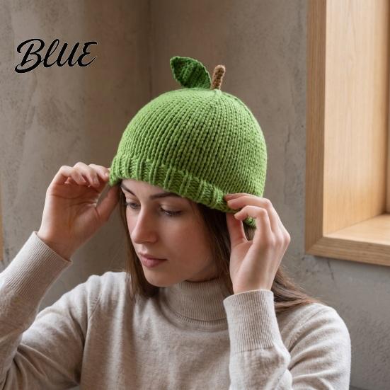 Gift for Her in Cold Weather Women Knitted Fruit Hat Cute Stretchy Cozy Winter Beanies Comfortable Daily Knit Caps Sweet Warm Skull Cap Girls