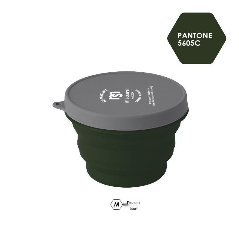 Large Capacity Outdoor Silicone Folding Kettle for Open Flame Boiling - Ideal Camping Cookware & Tableware
