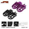 Мотоциклы Подножки Подножки Педали Алюминий CNC Для Surron Hyper Bee Электро Мотоцикл E-bike Мотокросс Питбайк