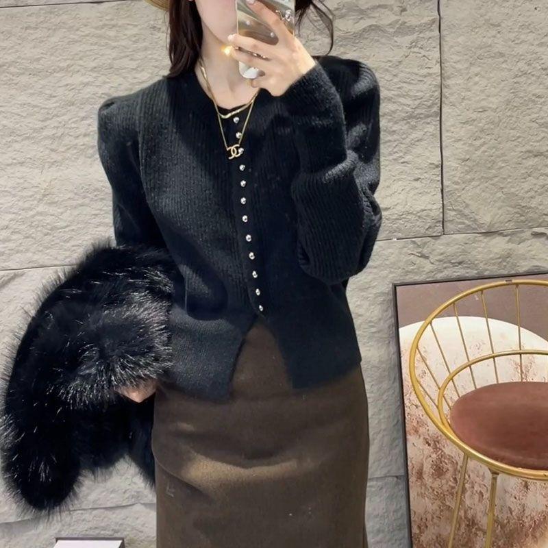 Длинный рукав свитера основа кардиганы женские осень и зима новый стиль красивый вязаный топ