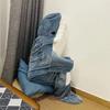 Shark Flannel Hoodie Sleeping Bag: Cute Cartoon One-Piece Pajamas Blanket