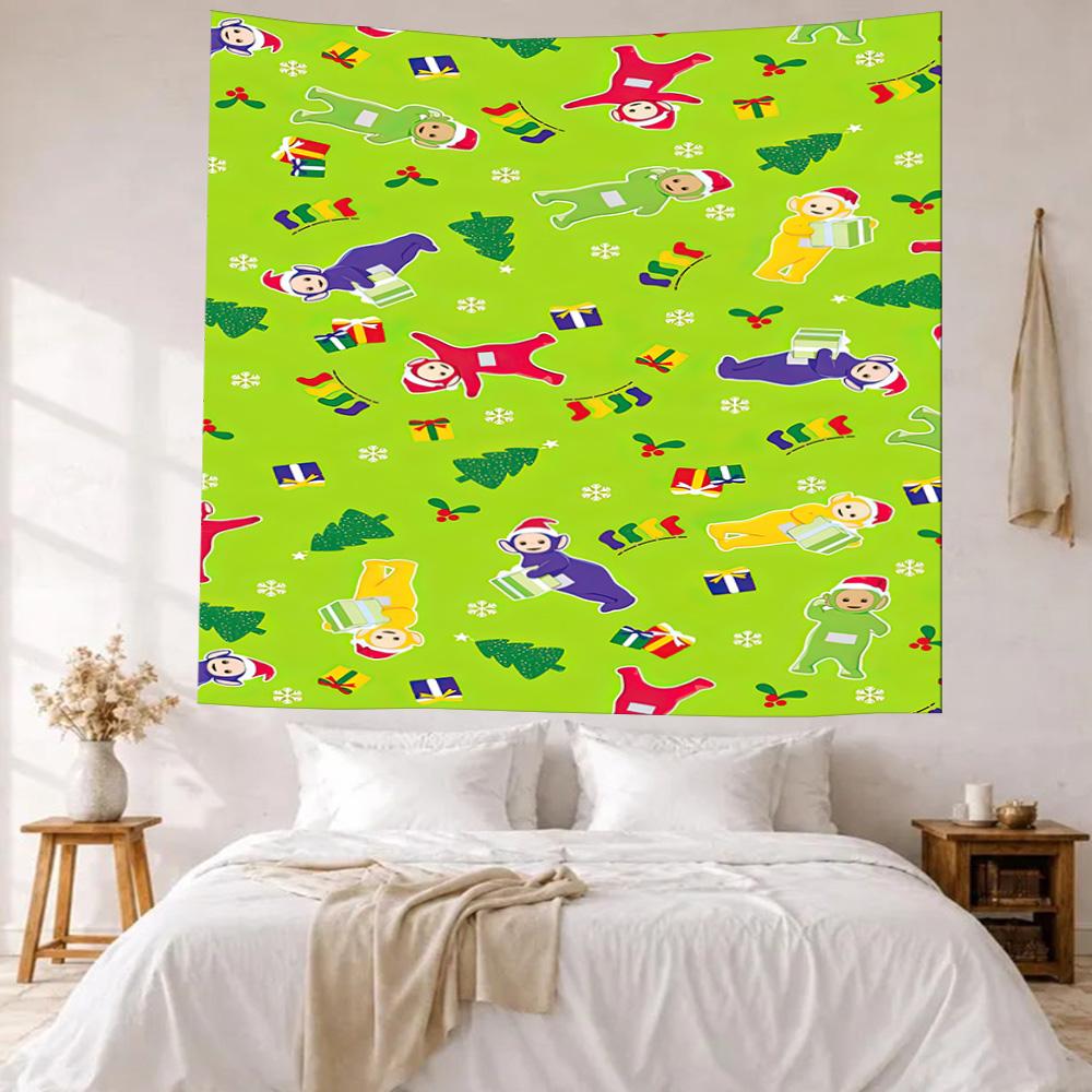 Teletubbies3 Wall Decor Tapestry Art For Pet Memorial Birthdaywedding Party Backdrop Family Gift