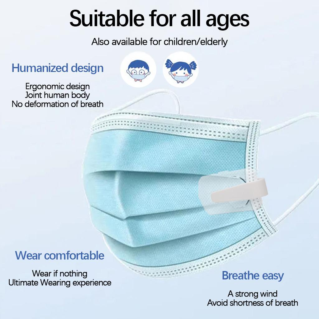 Outdoor Electric Clip-On Cooler Fan Fresh Air Mask for Face Mask Cooling Accessories Facemask Easy-Attach