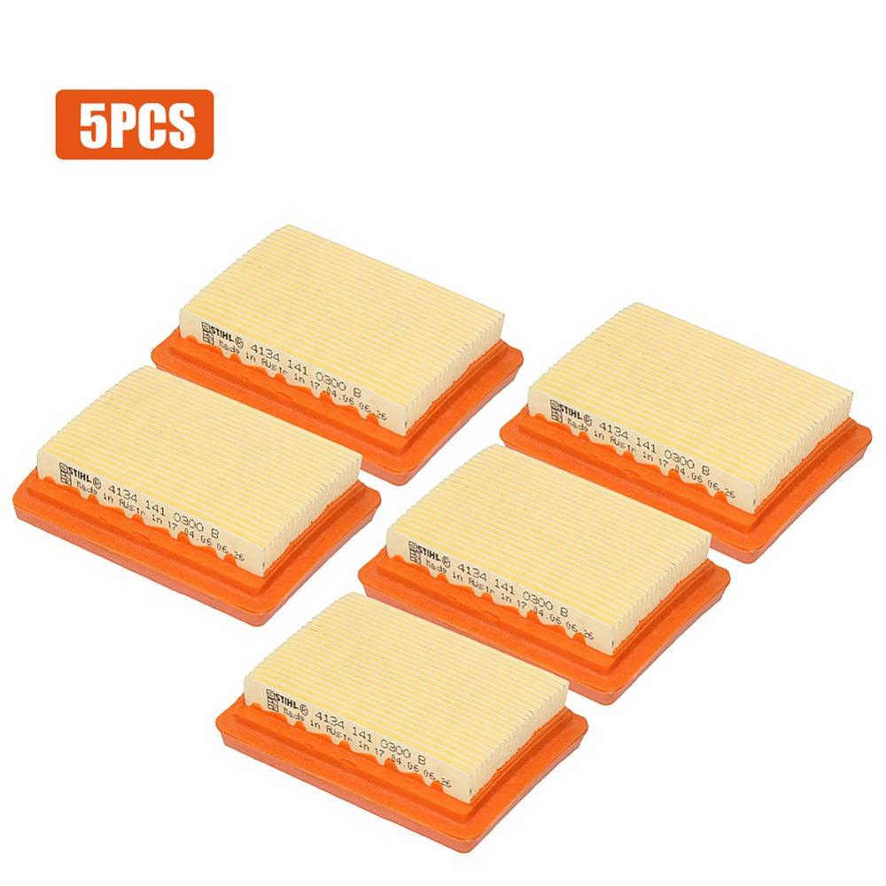 5 шт./лот Воздушный фильтр Подходит для карбюратора Stihl FS120 FS200 FS250 FS300 FS350 FS400 FS450 Триммер Бензопила