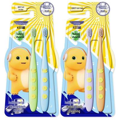 Детская зубная щетка с мягкой щетиной "Лягушка" - 2-12 лет (4-Pack)