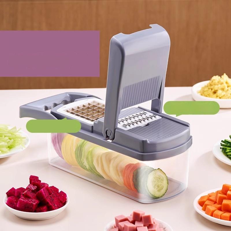 Бытовая портативная кухонная утварь Овощерезка Кухонные принадлежности Терки с ящиком для хранения Кухонные принадлежности Инструменты