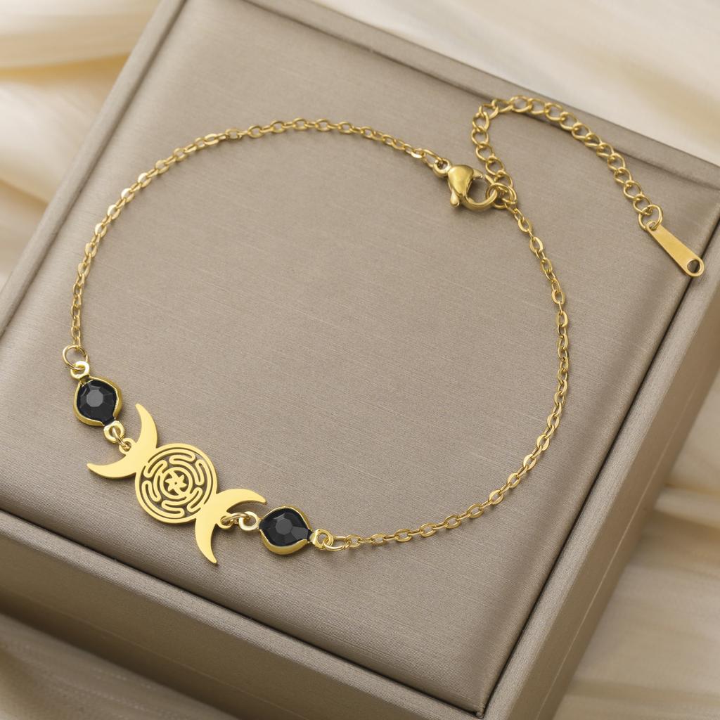 Браслет Гекаты Браслеты Тройной Лунной Богини Защиты Для Женщин Мифология Гекаты Языческий Амулет Лунный Камень Ювелирные Изделия Подарки