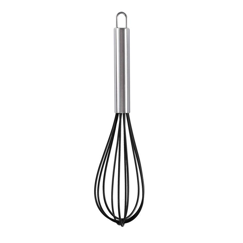 Silicone Handle Stainless Steel Egg Beater & Whisk Baking Tool