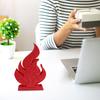 1 Set Flame Puzzle Red Flame Jigsaw Puzzle Educational Toy Desktop Decoration Ornament Puzzle Enthusiasts Gift