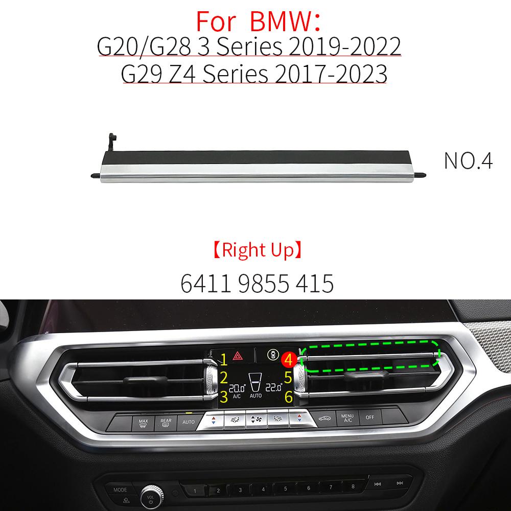 Для BMW G20 G29 G01 Автомобильная передняя решетка вентиляционного отверстия Зажим Декоративные детали Ремонтные комплекты выхода кондиционера Для BMW 3 серии 320 323 X3 Z4 64119855415