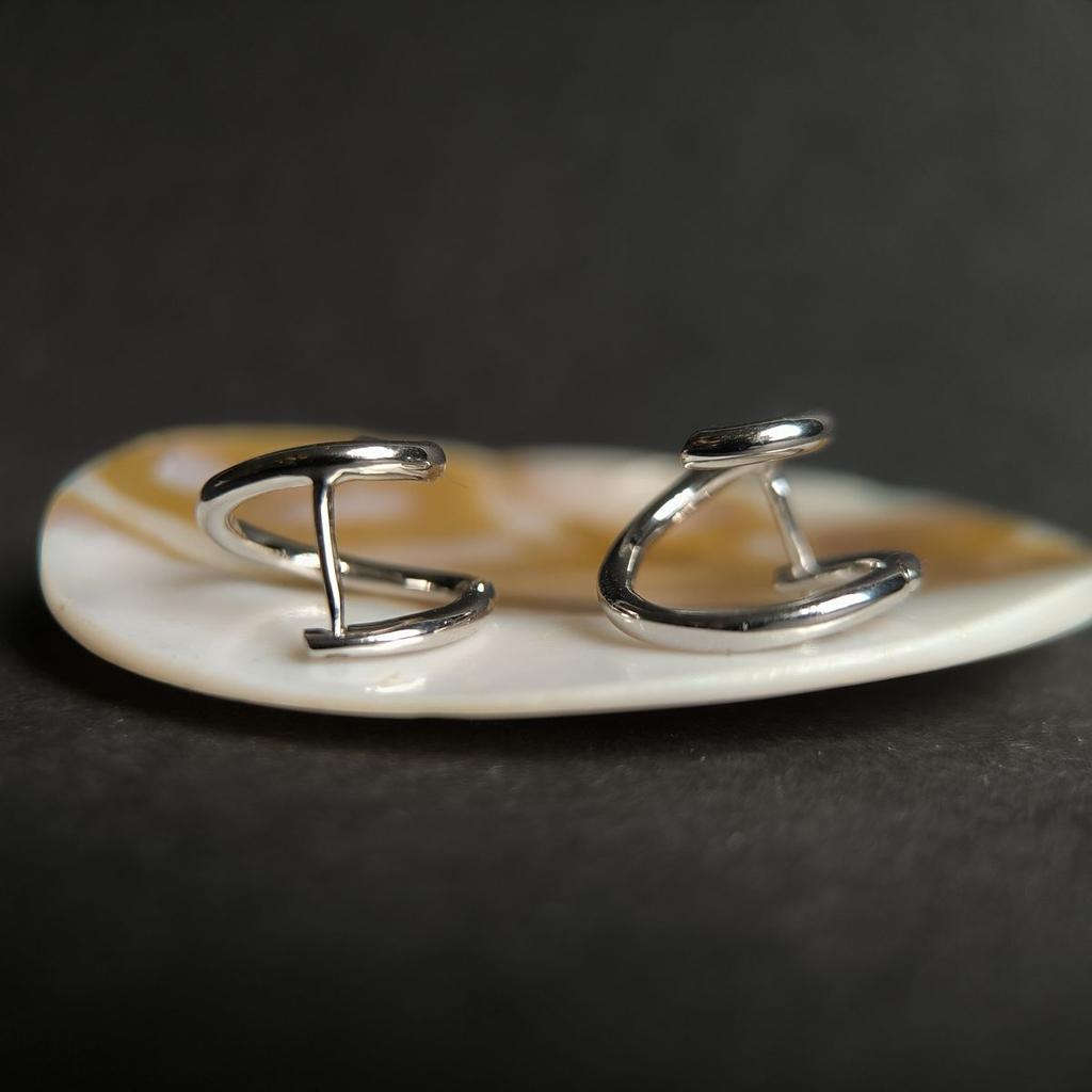 Серебряные серьги без камней (2192749)