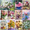 DIY Diamond Painting Flowers Cross Stitch Kit Mosaic Art Diamond Painting Full Circle Diamond Home Decoration