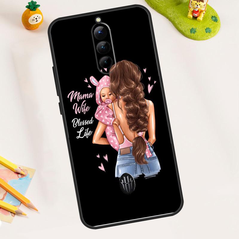 Beautiful Mother Daughter Son Case For ZTE Nubia RedMagic 11 Pro 10 9 8 8S 9S 10S Pro Plus 5G 5S 6 7 6S 7S Pro 11 Air Cover