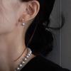Aube De Moi Grey Pearl Drop Earring