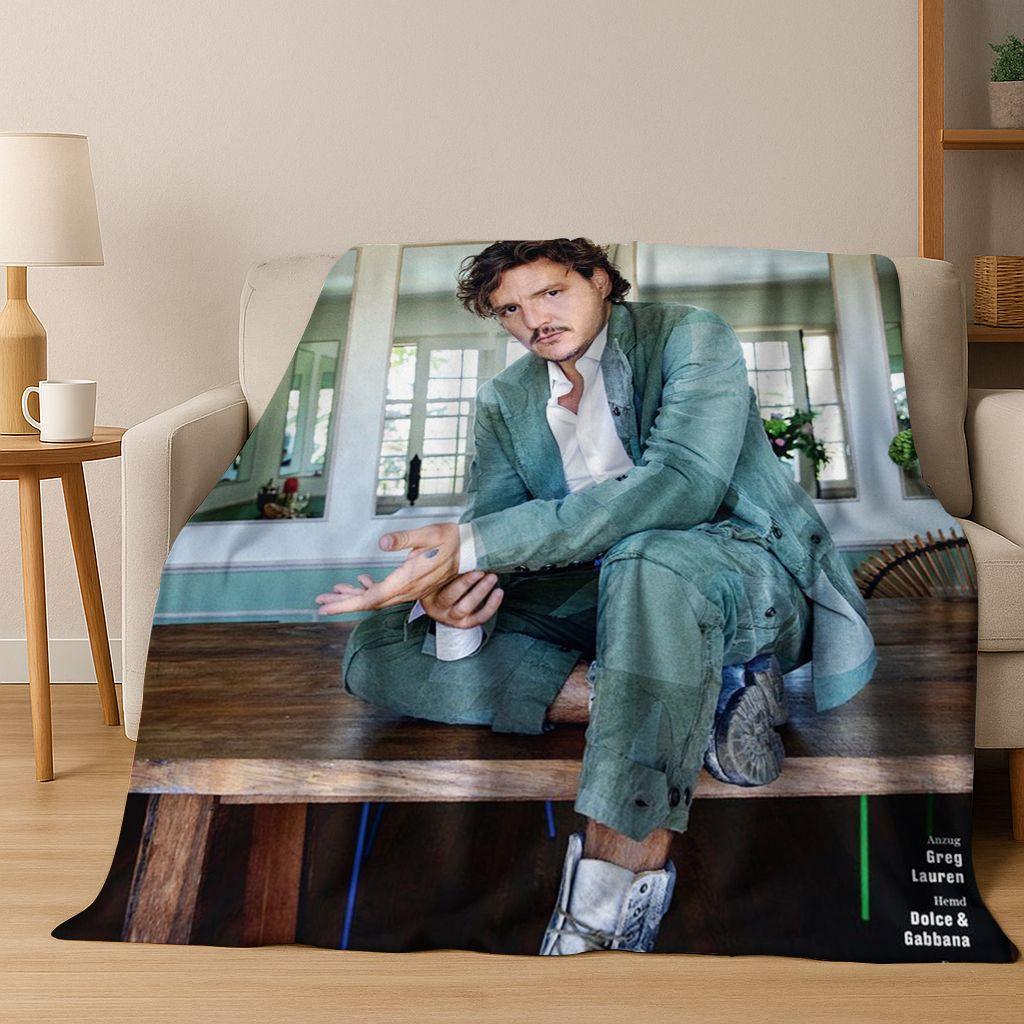 Jose Pedro Balmaceda Pascal Star Flannel Blanket Soft Warm Blanket for Bedroom Living Room Bed Travel Camping Picnic Gift