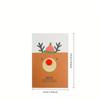 Creative Christmas Pretty Greeting Card Cartoon Three-Dimensional Elk Hair Ball Nose Postcard Gift Party Festival Supplies