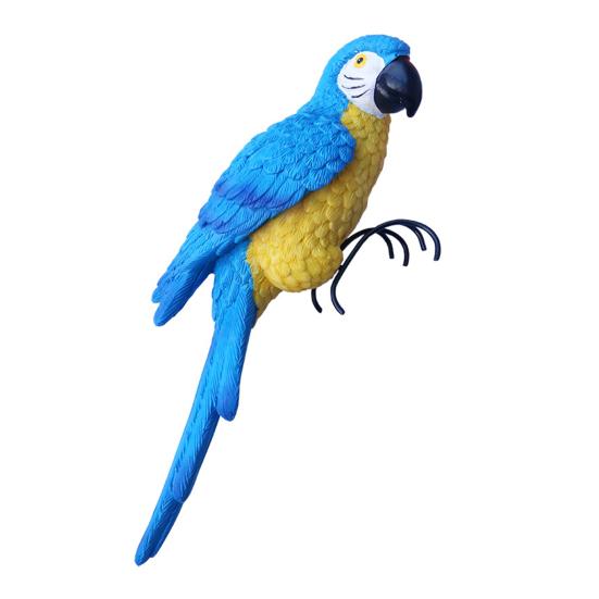 Кашпо Фигурка птицы Смола Садовая статуя птицы с когтями Декор для цветочного горшка Статуя попугая для бонсай Домашний декор Садовое искусство