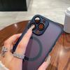 Magnetic Luxury Translucent Armor Shockproof Case For 16 15 14 13 12 11 Pro Max For Magsafe Wireless Charge Phone Cover