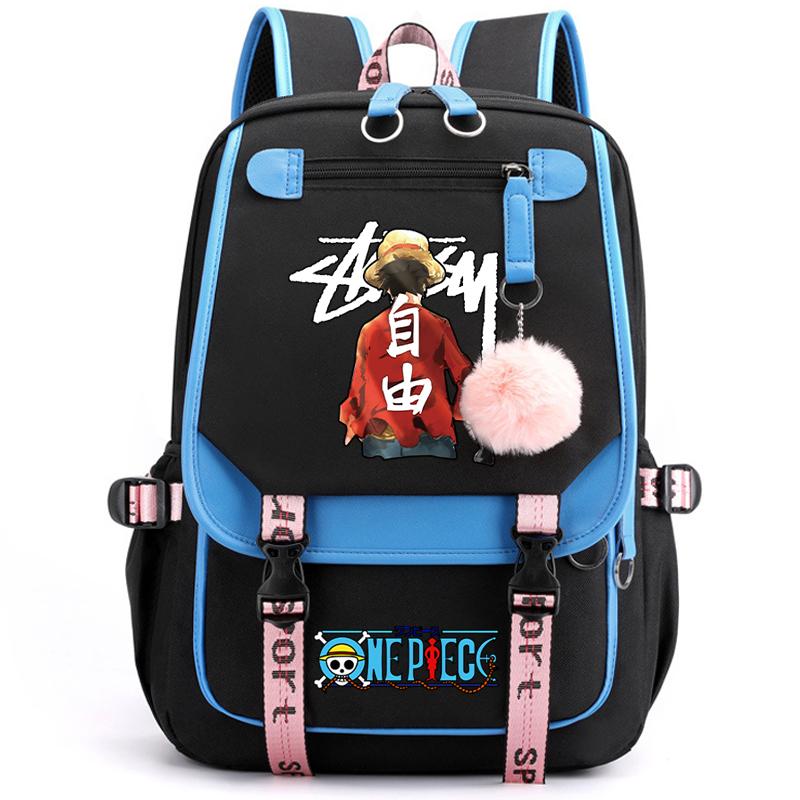 Аниме One Piece унисекс универсальный рюкзак водонепроницаемый рюкзак для студентов ежедневная сумка для книг для детей подарки для мужчин и женщин дорожная сумка для отдыха Mochila