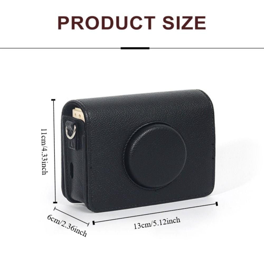 PU Leather Instant Camera Storage Bag Protective Cover for CHUZHAO D1pro Outdoor Photography