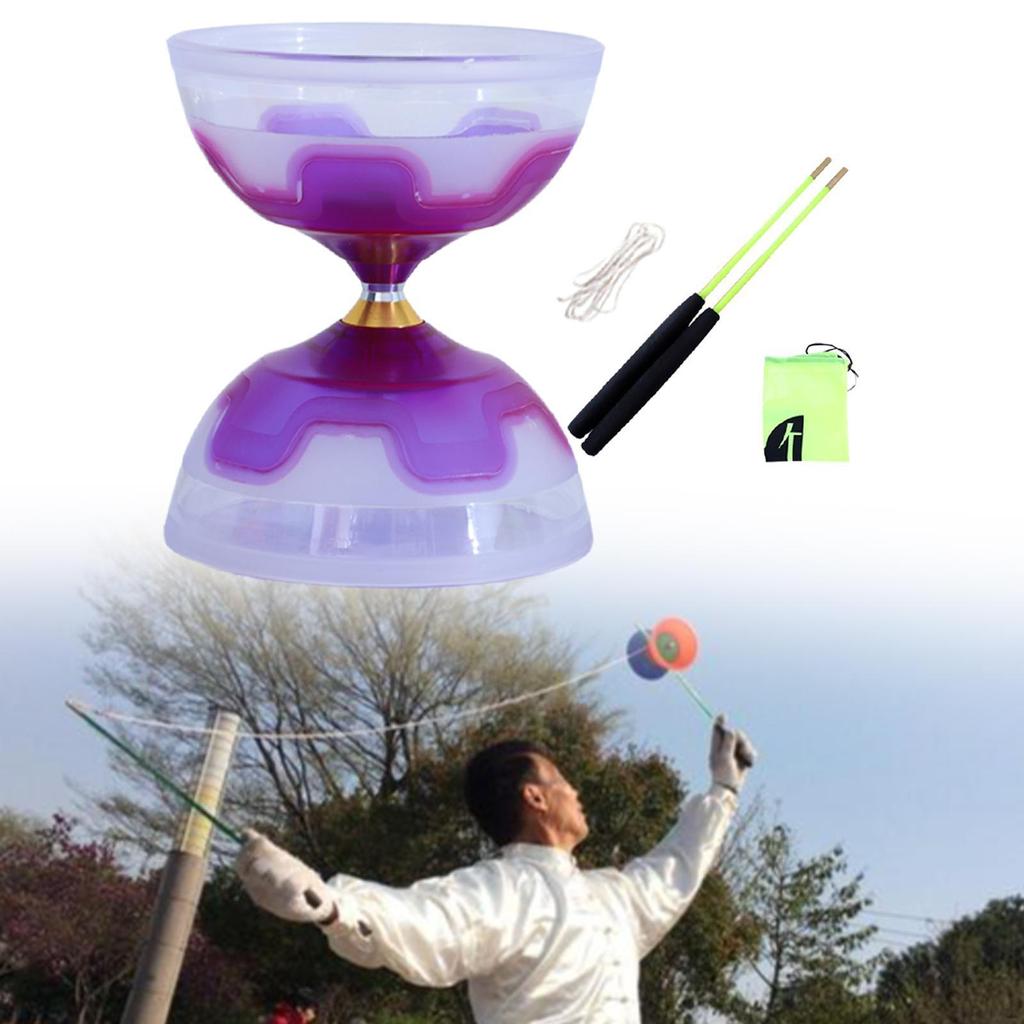 Китайский набор Diabolo, мяч, игрушка для жонглирования, тройной подшипник для взрослых и детей