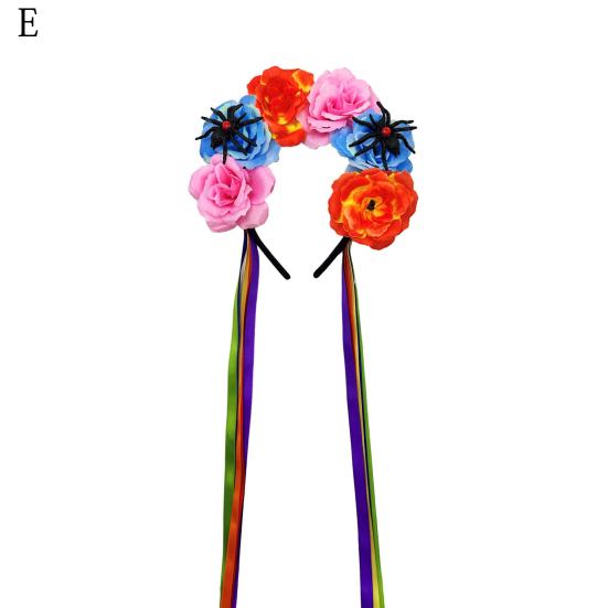 Женская атласная повязка на голову с красочным цветочным декором, обруч для волос яркого цвета.
