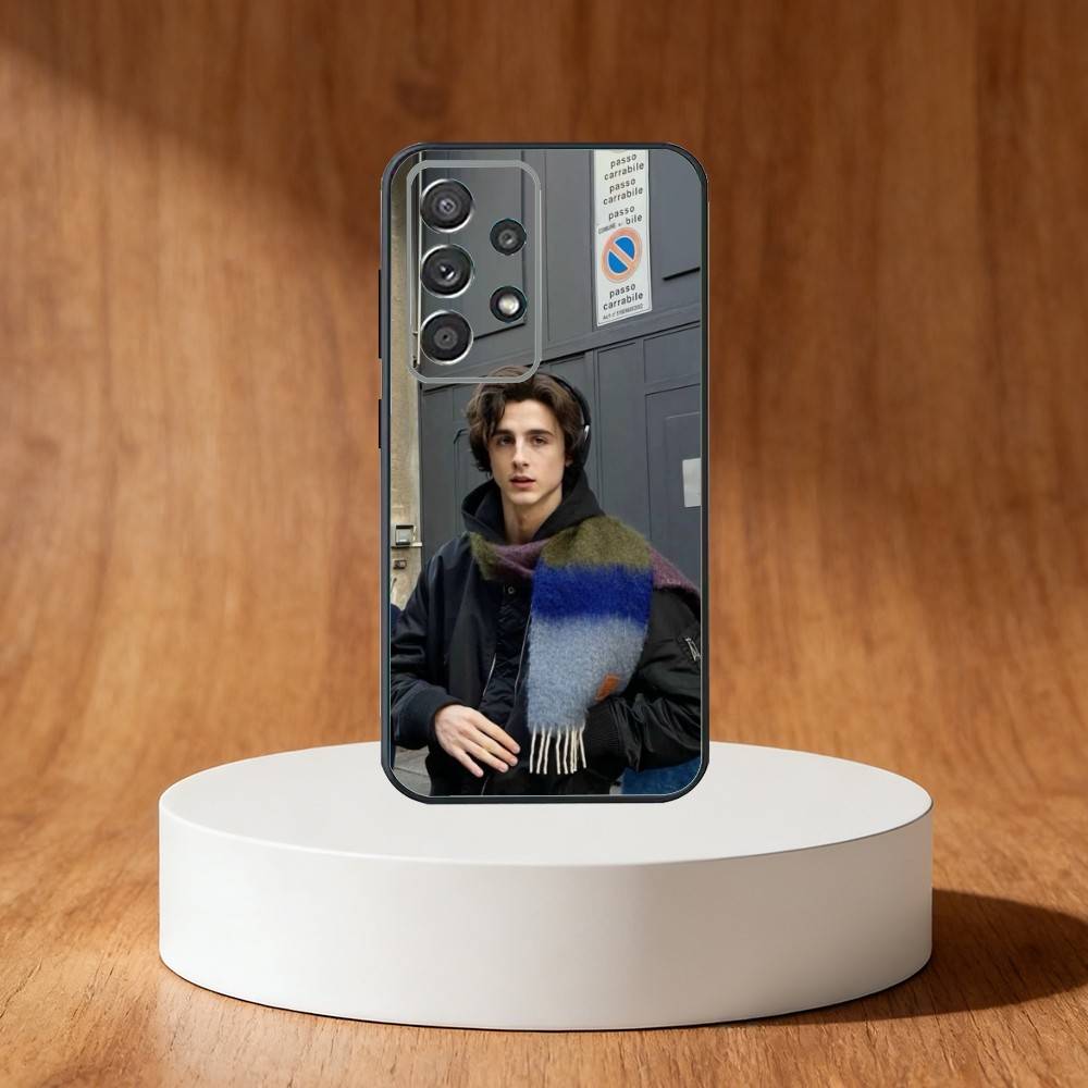 Timothee Chalamet Phone Case For Samsung S25,S24,S21,S22,S23,S30,Ultra,S20,Plus,Fe,Note,10,9,5G Black Cover