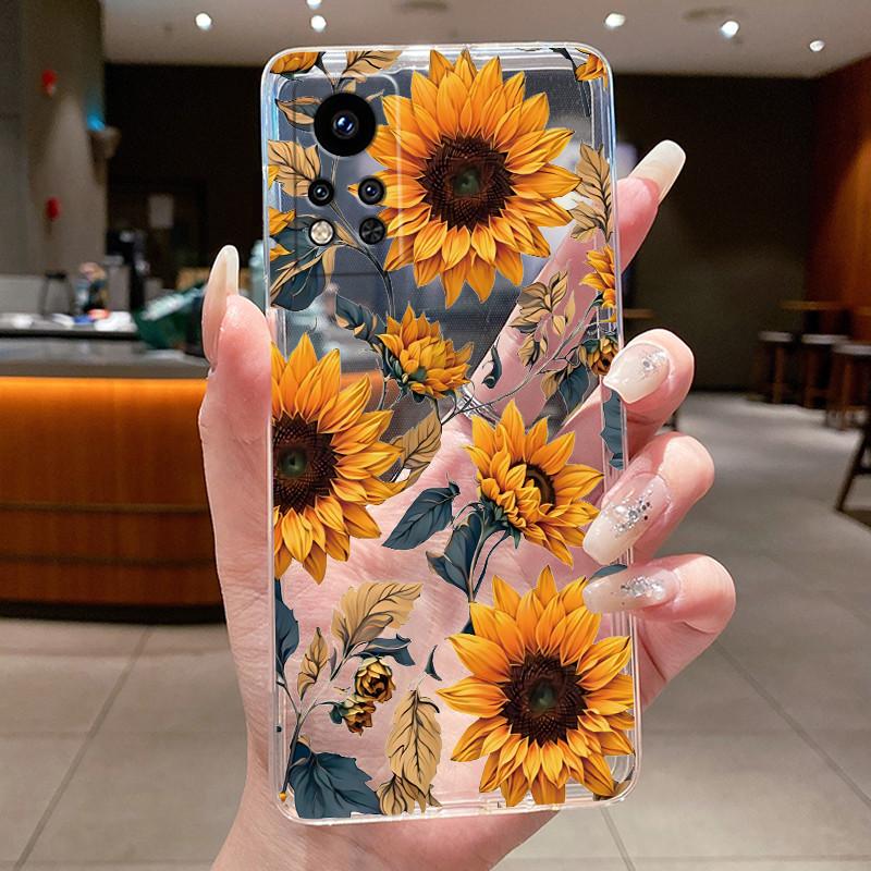 Черная Роза в Воде Чехол для Infinix Note 12i 2022 Мягкий ТПУ Защитный Чехол от Царапин Гелевый Цвет Прозрачный Чехол