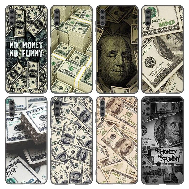Money Dollars Bill Cash Phone Case For Huawei Honor 7A 8A 9X 20 Pro 8 10X Lite 7S 8C 8S 8X 9A 9C 10i 20i 30i 20E 20S Black Cover