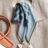 Ручная работа 71 хлопок и лен кофейный цвет клетчатый квадратный платок шелковый платок женский корейский защита шеи маленький платок тонкий головной платок бархатный платок