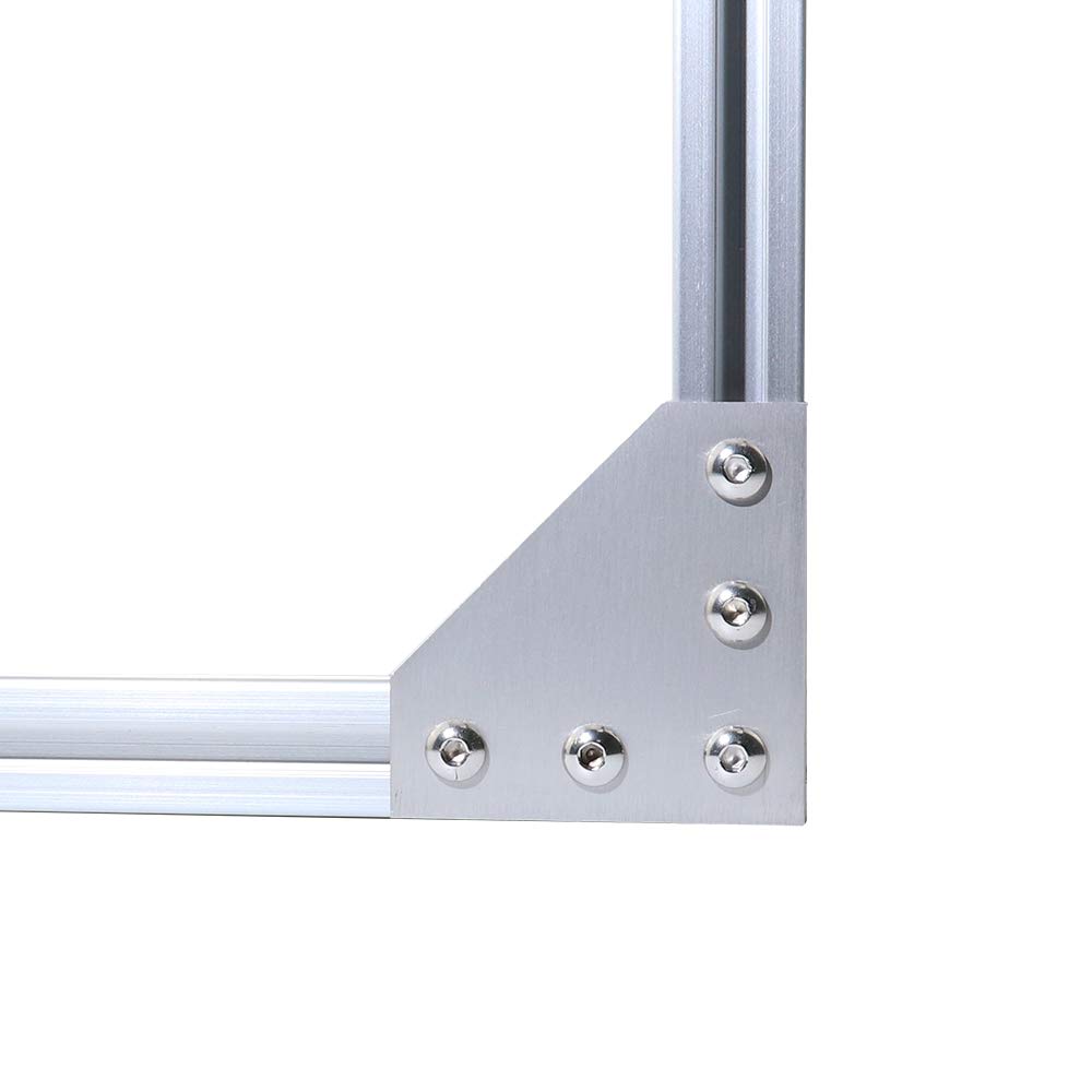 10 шт./лот 3D-принтер алюминиевый L-образный 5 отверстий 60x60x4 мм соединительная пластина для 2020 v-образный/L-образный алюминиевый профиль