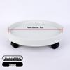 Flower Pot Tray with Universal Wheels, Thickened Resin Base, and Movable Casters