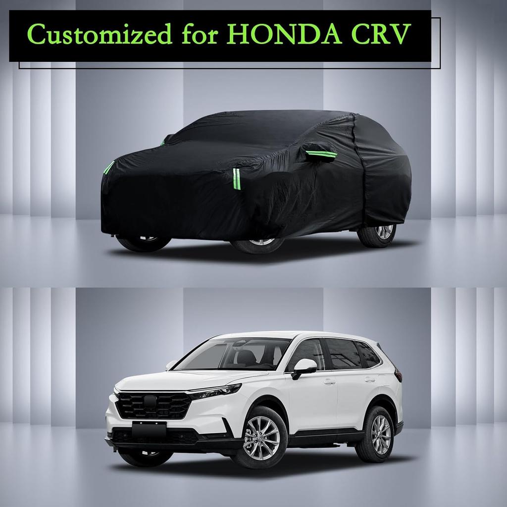 Custom car cover compatible with Honda CRV 1997-2026, Toyota RAV4 2006-2026, waterproof all-weather full car cover