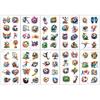 Painted graffiti soccer temporary tattoos, party props, 20 pieces per set.