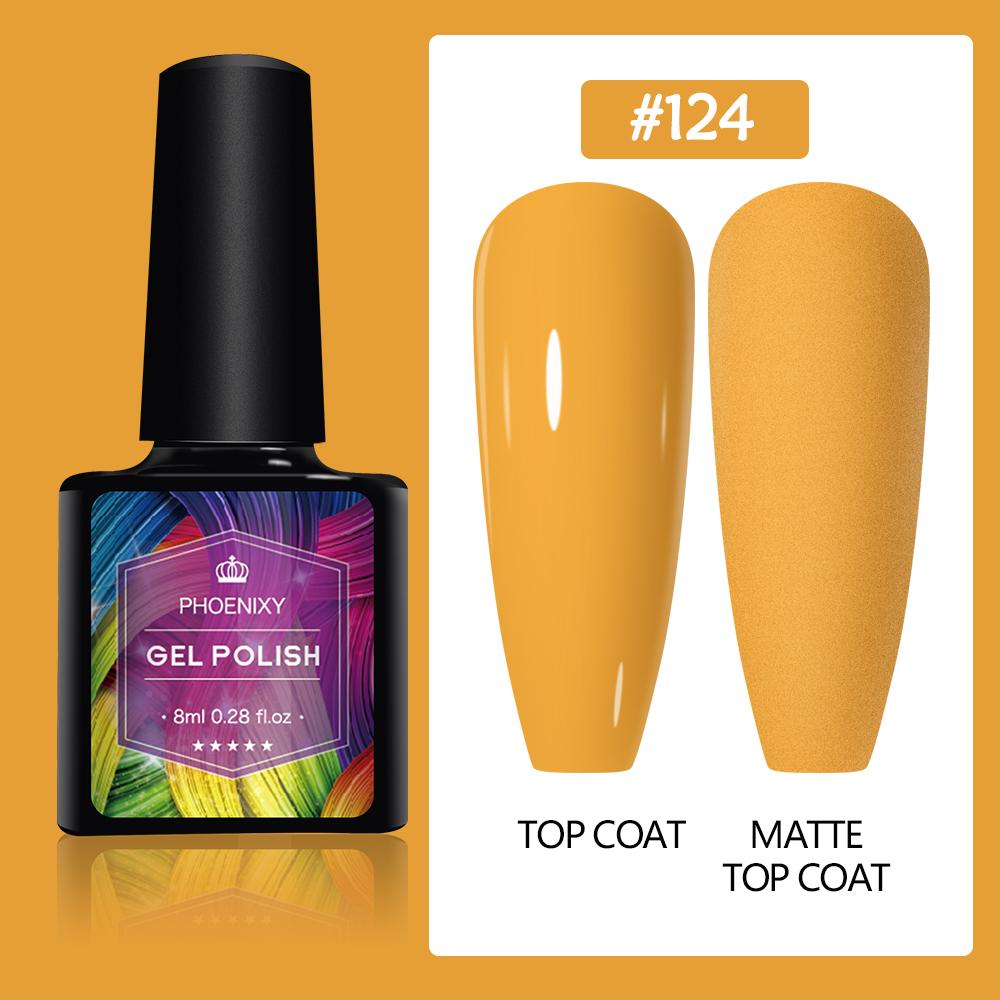 PHOENIXY 8 мл гель-лак для ногтей, полуперманентный гель, блестящий гель, отмачиваемый блестящий стартовый набор, маникюрный набор для маникюрного салона