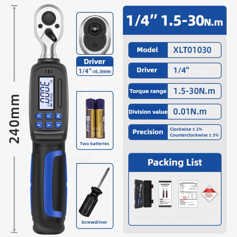 Портативный цифровой динамометрический ключ Высокоточный электронный гаечный ключ Регулируемый электроинструмент для ремонта автомобилей