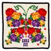 Blooming Anna Sui Chenille Handkerchief Hand Handkerchief, Rose, Women's (White, 25cm), Towel, Towel, Women's, 000478-0001-01