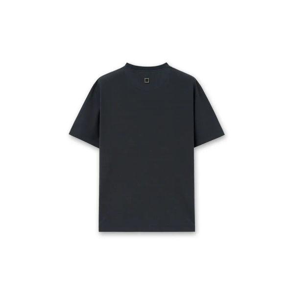 [wooyoungmi] Navy Slim Fit Cotton T-shirt W263TS03705N