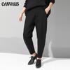 Темные крутые женские брюки, весенние и осенние повседневные брюки, тонкие брюки с эластичной резинкой на талии, маленькие брюки-харун