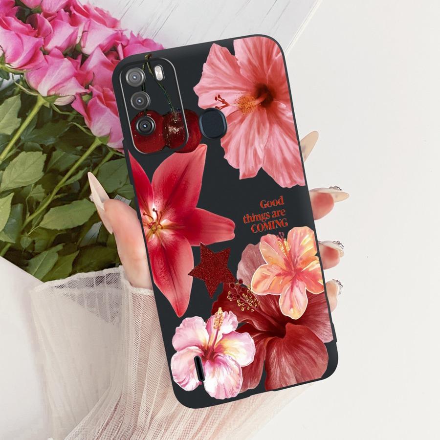 Case for Itel Vision 1 Pro Matte Soft Silicone Black butterfly Shockproof Phone Bags For ItelS16 S 16 Vision1pro Back Covers