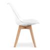 MARK chair - transparent / natural legs x 2