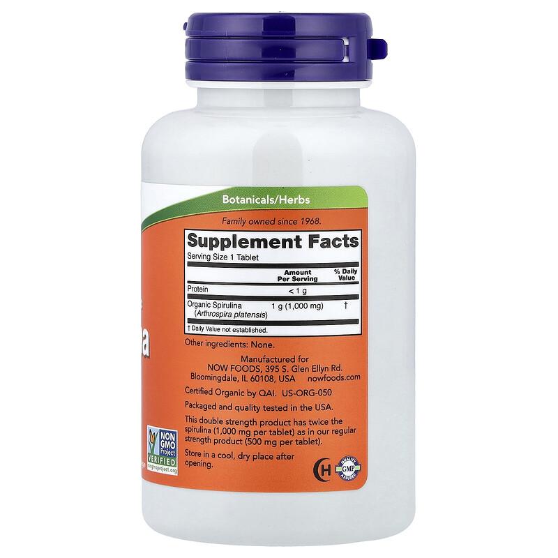 Spirulina, 1,000 mg, 120 Tablets