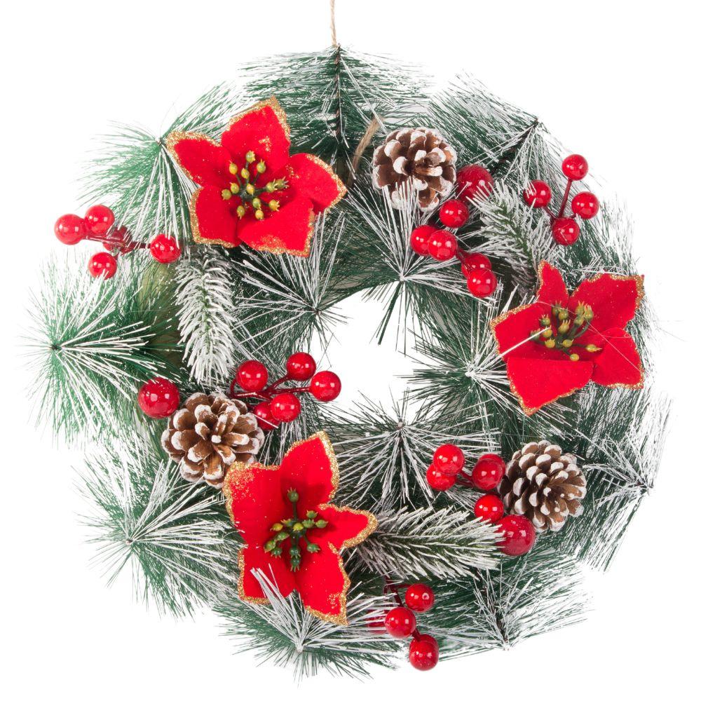 Christmas wreath, decorative wreath, door decoration, wall decoration, Christmas
