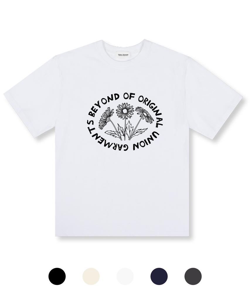 UNION GARMENTS Футболка оверсайз с коротким рукавом Beyond Flower 5 цветов