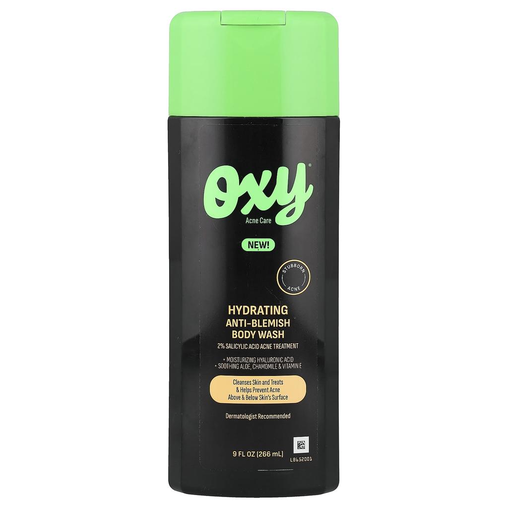 Oxy Skin Care Hydrating Anti-Blemish Body Wash, 9 Fl Oz (266 Ml)