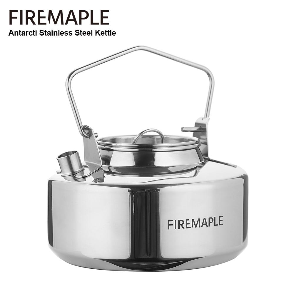 Fire Maple Antarcti Нержавеющая сталь Туристический Кемпинговый Чайник Бушкрафт Наружный Прочный Чайник S304 0.6/1.0/1.2/1.5L 295г